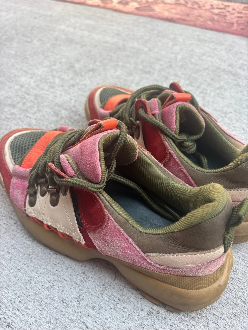 FARM Rio Pink, Orange & Olive Green Kids Sneakers